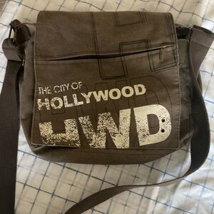 Crossover bag or purse dark green